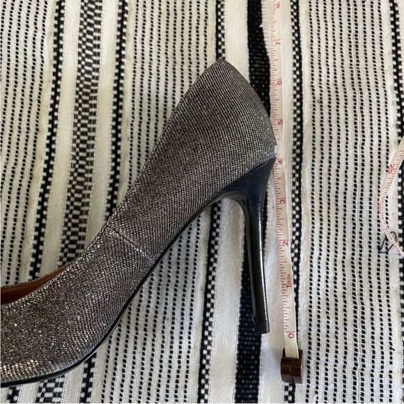 Banana Republic Hello Sole Mate Gold Metallic Heels size 6 Glitter Stiletto Pump - Picture 10 of 12